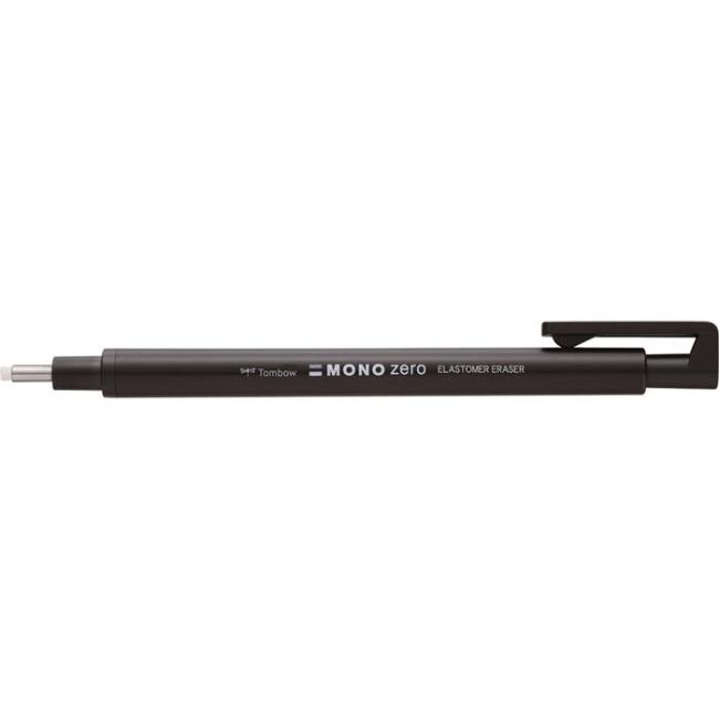 Tombow Mono Zero Basmalı Kalem Silgi 2,3 mm Siyah - 1