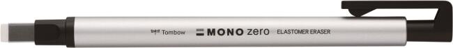 Tombow Mono Zero Basmalı Kalem Silgi 2.5x5 mm Gümüş - 2