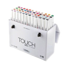 Touch Çift Fırça Uçlu Marker Kalem Seti 48’li Çantalı - 1