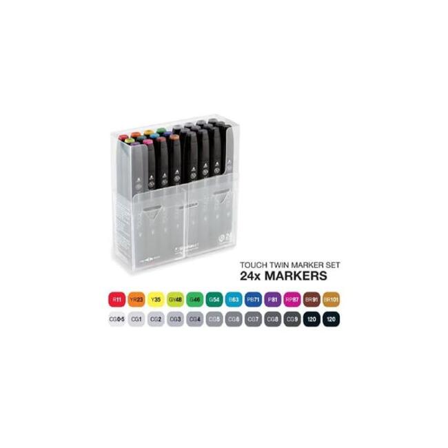 Touch Çift Uçlu Keçeli Kalem Seti 24’lü - 1