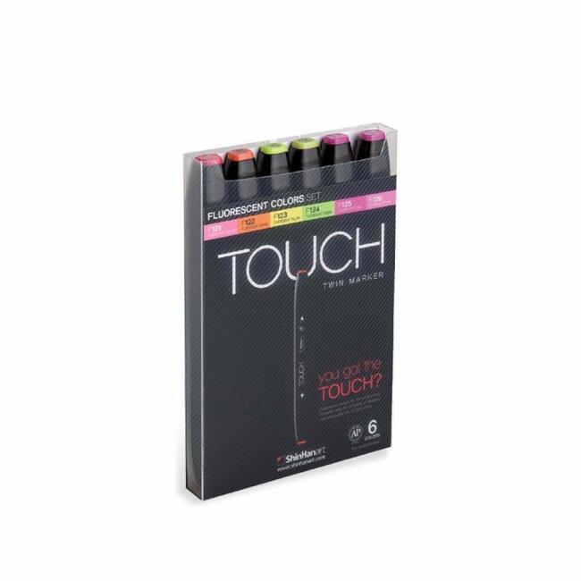 Touch Fluorescent Colors Çift Uçlu 6’lı Set - 2