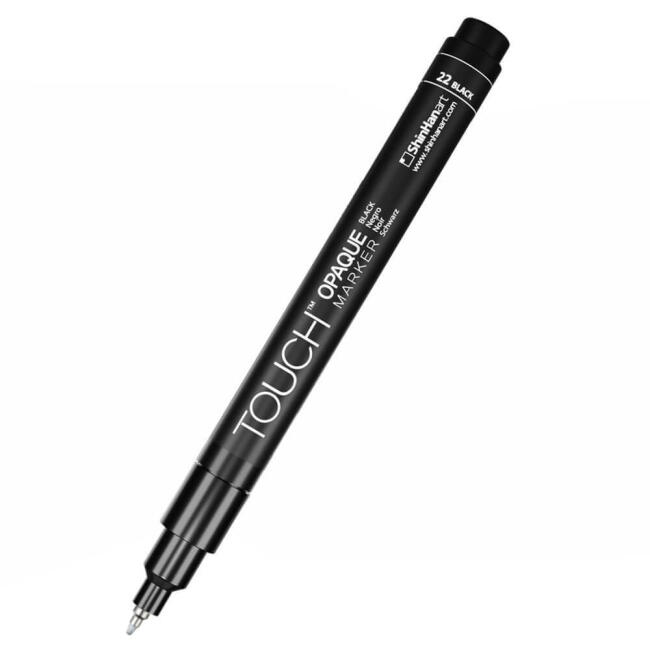 Touch Opaque Marker Su Bazlı Kalem Extra Fine Uç 0.4 - 0.7 mm Black 22 - 1