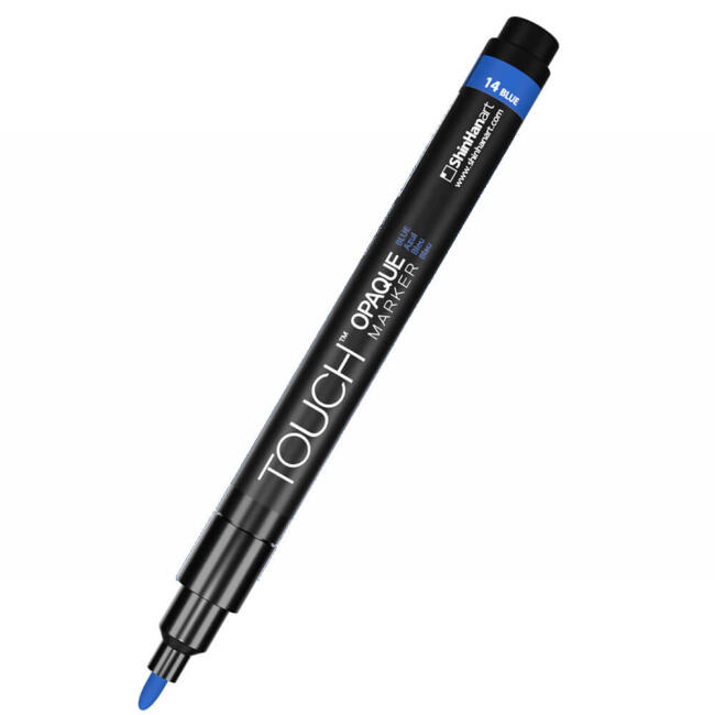 Touch Opaque Marker Su Bazlı Kalem Fine Uç 0.8 - 1.3 mm Blue 14 - 1