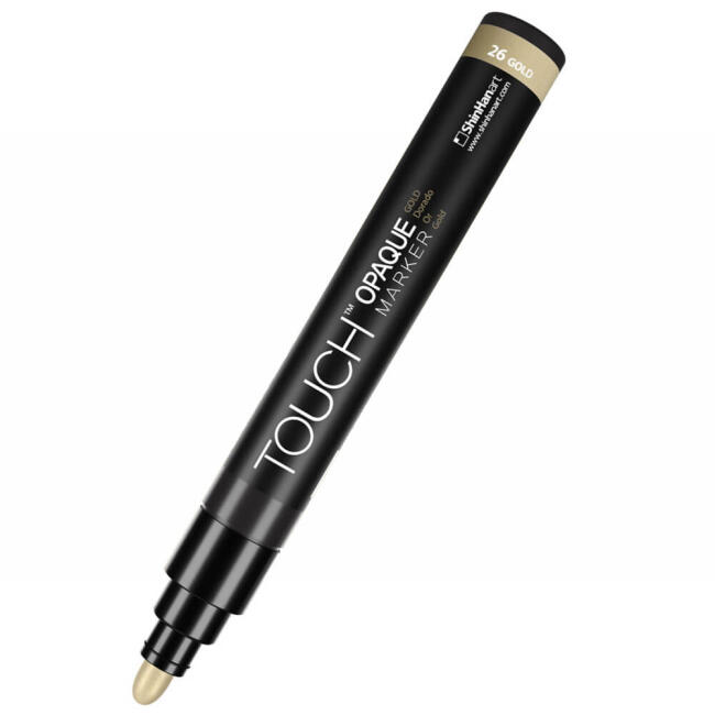 Touch Opaque Marker Su Bazlı Kalem Medium Uç 1.5 - 2.3 mm Metallic Gold 26 - 1