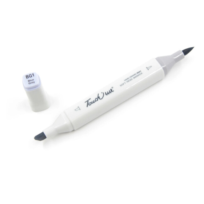 Touchliit Çift Taraflı Marker Kalem Blue Grey BG1 - Gvn Art