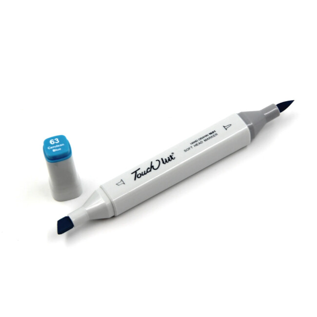 Touchliit Çift Taraflı Marker Kalem Carulean Blue B63 - Gvn Art