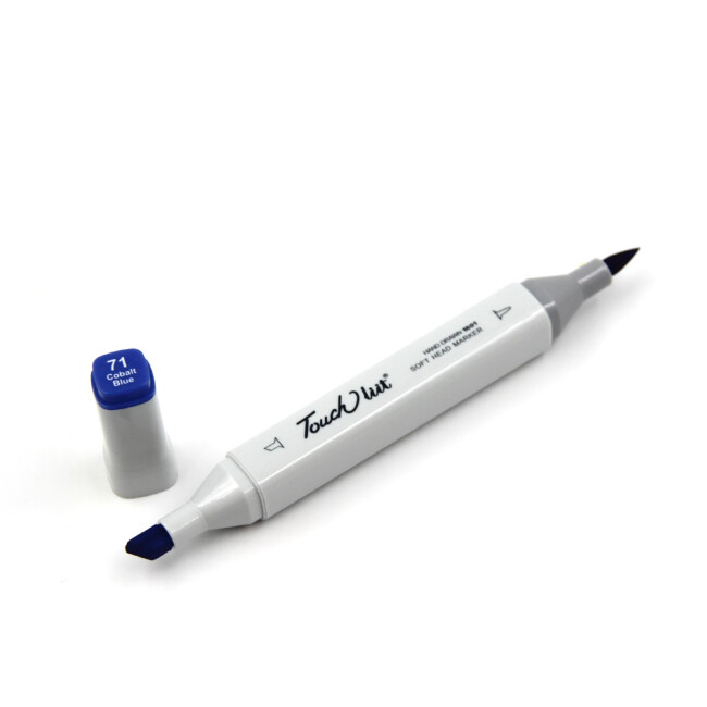 Touchliit Çift Taraflı Marker Kalem Cobalt Blue PB71 - Gvn Art