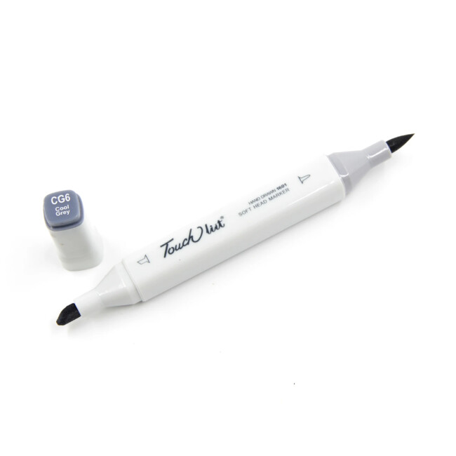 Marqueur Promarker Winsor & Newton CG6 Gris Froid 6 | Double Pointe Fine/large, Encre Alcool