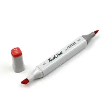 Touchliit Çift Taraflı Marker Kalem Coral Red R12 - 1