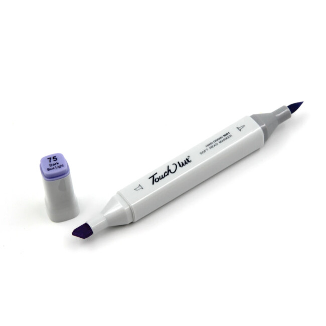 Touchliit Çift Taraflı Marker Kalem Dark Blue Light PB75 - Gvn Art