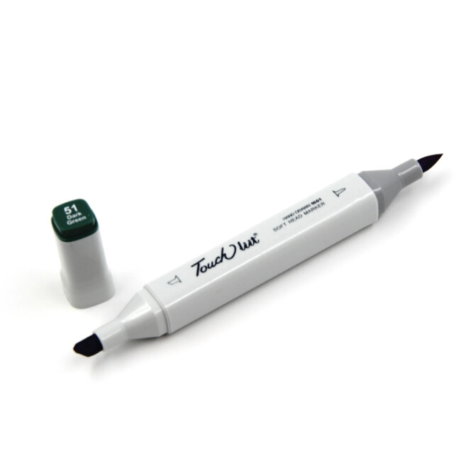 Touchliit Çift Taraflı Marker Kalem Dark Green BG51 - Gvn Art