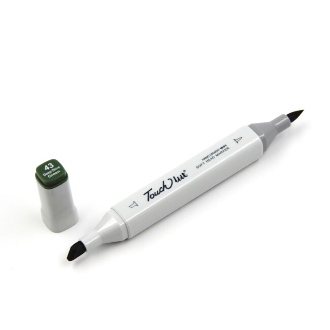 Touchliit Çift Taraflı Marker Kalem Deep Olive Green G43 - Gvn Art