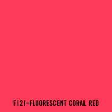 Touchliit Çift Taraflı Marker Kalem Fluorescent Coral Red F121 - Gvn Art (1)