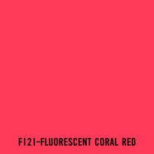 Touchliit Çift Taraflı Marker Kalem Fluorescent Coral Red F121 - 2