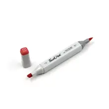 Touchliit Çift Taraflı Marker Kalem Fluorescent Coral Red F121 - 1