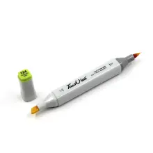 Touchliit Çift Taraflı Marker Kalem Fluorescent Green F124 - 1