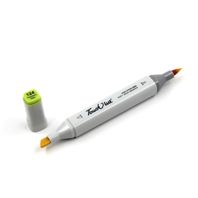 Touchliit Çift Taraflı Marker Kalem Fluorescent Green F124 - Gvn Art