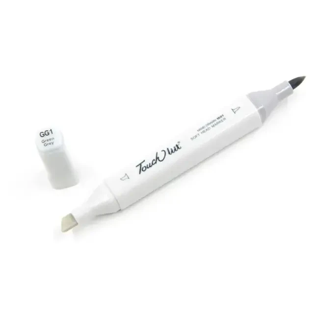 Touchliit Çift Taraflı Marker Kalem Green Grey 1 GG1 - 1