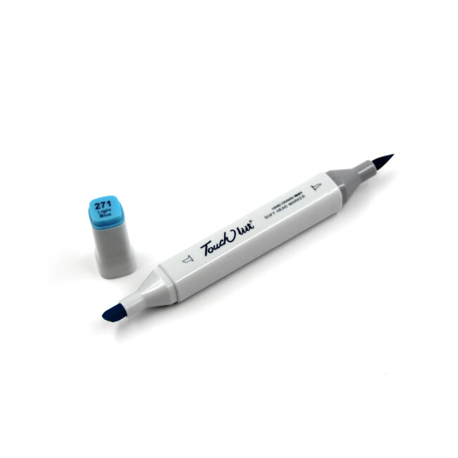 Touchliit Çift Taraflı Marker Kalem Light Blue PB271 - Gvn Art