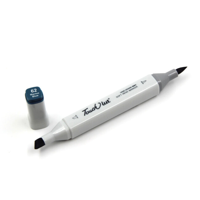 Touchliit Çift Taraflı Marker Kalem Marine Blue B62 - 1
