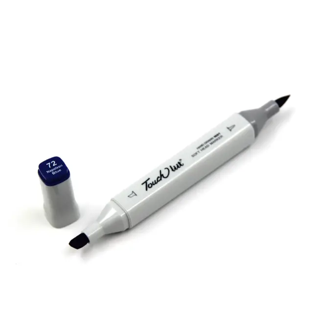 Touchliit Çift Taraflı Marker Kalem Napoleon Blue PB72 - 1