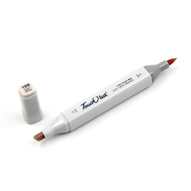 Touchliit Çift Taraflı Marker Kalem Pearl White BR109 - Gvn Art