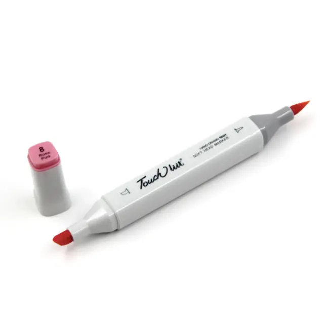 Touchliit Çift Taraflı Marker Kalem Rose Pink R8 - 1