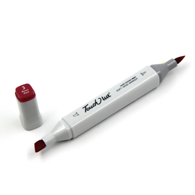 Touchliit Çift Taraflı Marker Kalem Rose Red R3 - Gvn Art