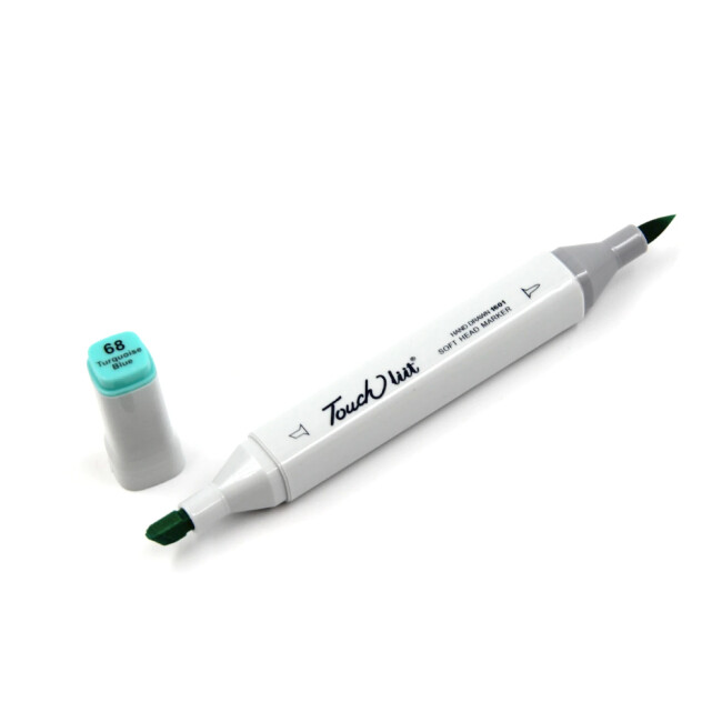 Touchliit Çift Taraflı Marker Kalem Turquoise Blue B68 - Gvn Art