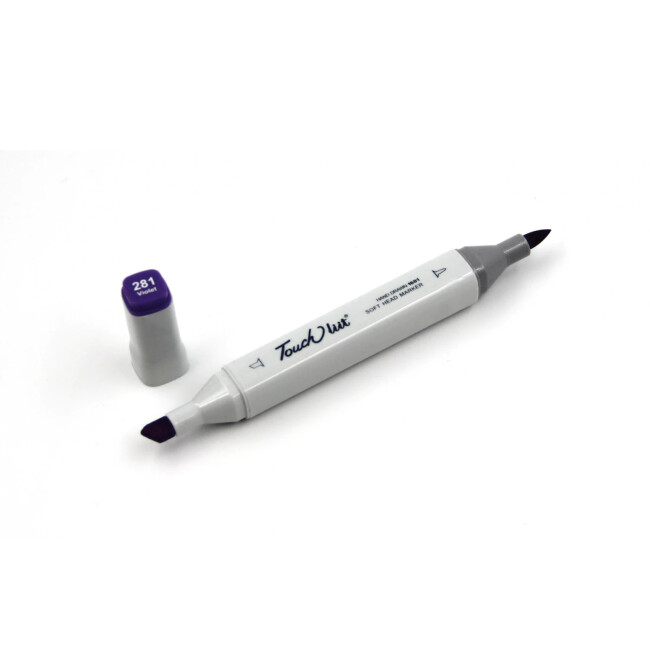 Touchliit Çift Taraflı Marker Kalem Violet P281 - Gvn Art