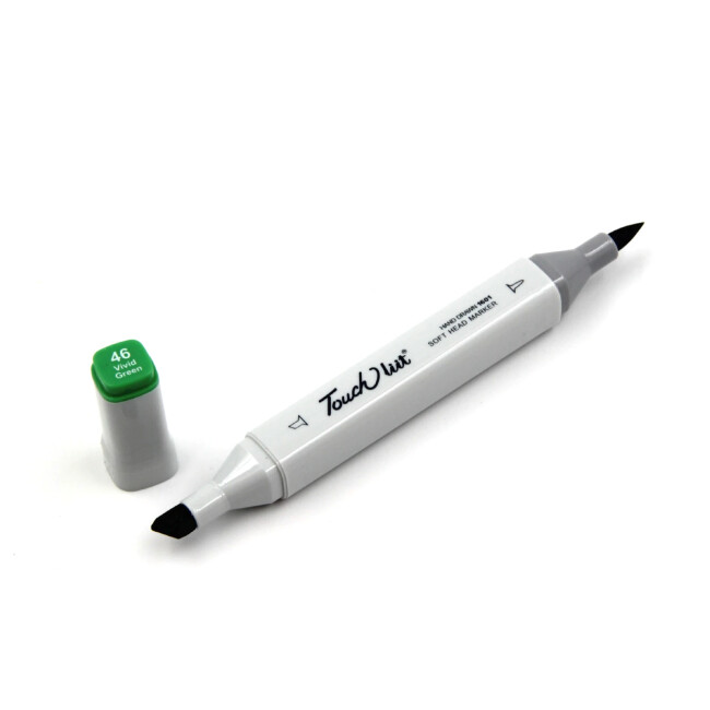 Touchliit Çift Taraflı Marker Kalem Vivid Green G46 - Gvn Art