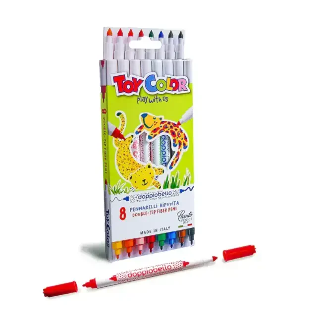 Toy Color Çift Uçlu Keçeli Kalem Seti 8'li 0036.000 - 1