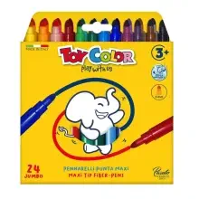 Toy Color Jumbo Keçeli Kalem 5 mm 24'lü 0046.000 - 1