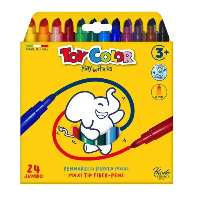 Toy Color Jumbo Keçeli Kalem 5 mm 24'lü 0046.000 - Toy Color