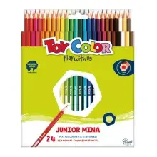 Toy Color Junior Hexagonal Kuruboya Kalemi 24'lü 0054.000 - 1