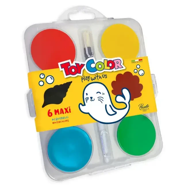 Toy Color Maxi Suluboya 55 mm 6'lı 0798.0TR - Toy Color