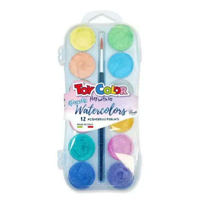 Toy Color Pearlescent Sedefli Suluboya 30 mm 12'li 0767.025 - 1