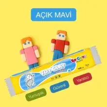 Toy Color Plastilin Kurumayan ve Glutensiz Oyun Hamuru 500 gr Açık Mavi 1009.015 - Toy Color (1)