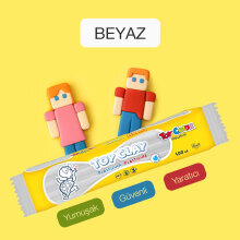 Toy Color Plastilin Kurumayan ve Glutensiz Oyun Hamuru 500 gr Beyaz - Toy Color (1)