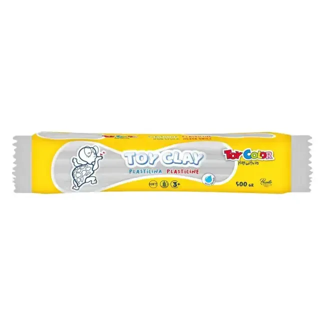 Toy Color Plastilin Kurumayan ve Glutensiz Oyun Hamuru 500 gr Beyaz 1009.015 - Toy Color
