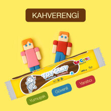 Toy Color Plastilin Kurumayan ve Glutensiz Oyun Hamuru 500 gr Kahverengi - Toy Color (1)