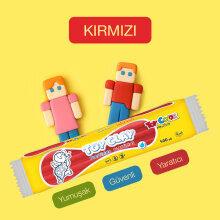 Toy Color Plastilin Kurumayan ve Glutensiz Oyun Hamuru 500 gr Kırmızı - Toy Color (1)