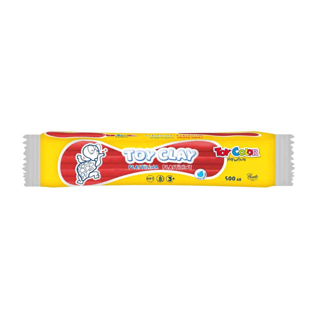 Toy Color Plastilin Kurumayan ve Glutensiz Oyun Hamuru 500 gr Kırmızı - 1