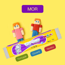 Toy Color Plastilin Kurumayan ve Glutensiz Oyun Hamuru 500 gr Mor - Toy Color (1)