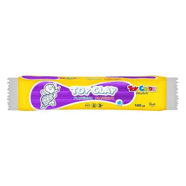 Toy Color Plastilin Kurumayan Modelleme Hamuru 500 gr Mor 1009.019 - Toy Color