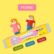 Toy Color Plastilin Kurumayan ve Glutensiz Oyun Hamuru 500 gr Pembe - Toy Color (1)