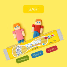 Toy Color Plastilin Kurumayan ve Glutensiz Oyun Hamuru 500 gr Sarı - Toy Color (1)