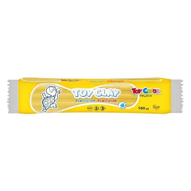 Toy Color Plastilin Kurumayan Modelleme Hamuru 500 gr Sarı 1009.003 - Toy Color