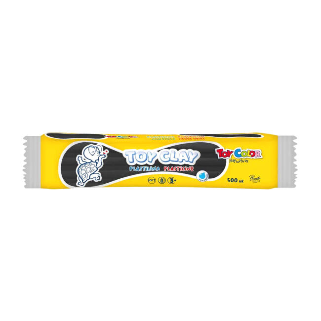 Toy Color Plastilin Kurumayan ve Glutensiz Oyun Hamuru 500 gr Siyah - 1