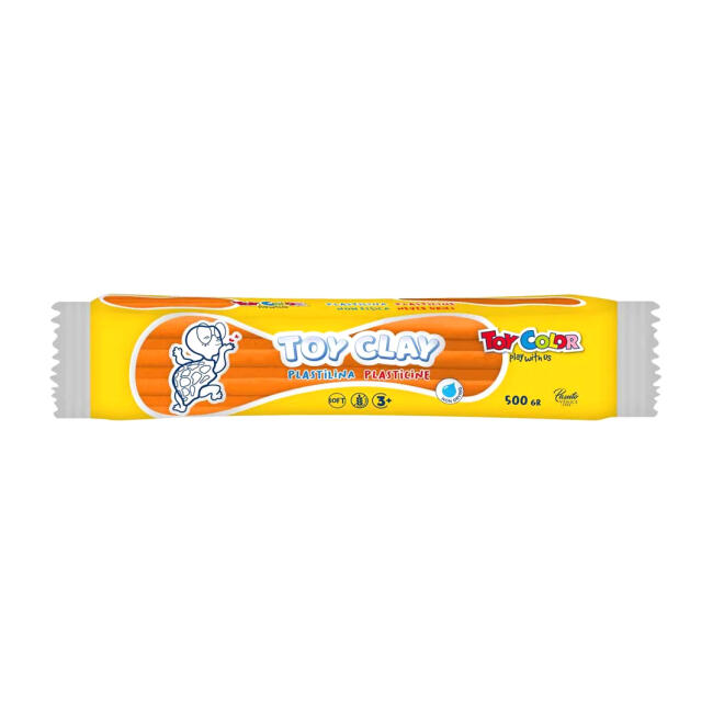 Toy Color Plastilin Kurumayan ve Glutensiz Oyun Hamuru 500 gr Turuncu - 1